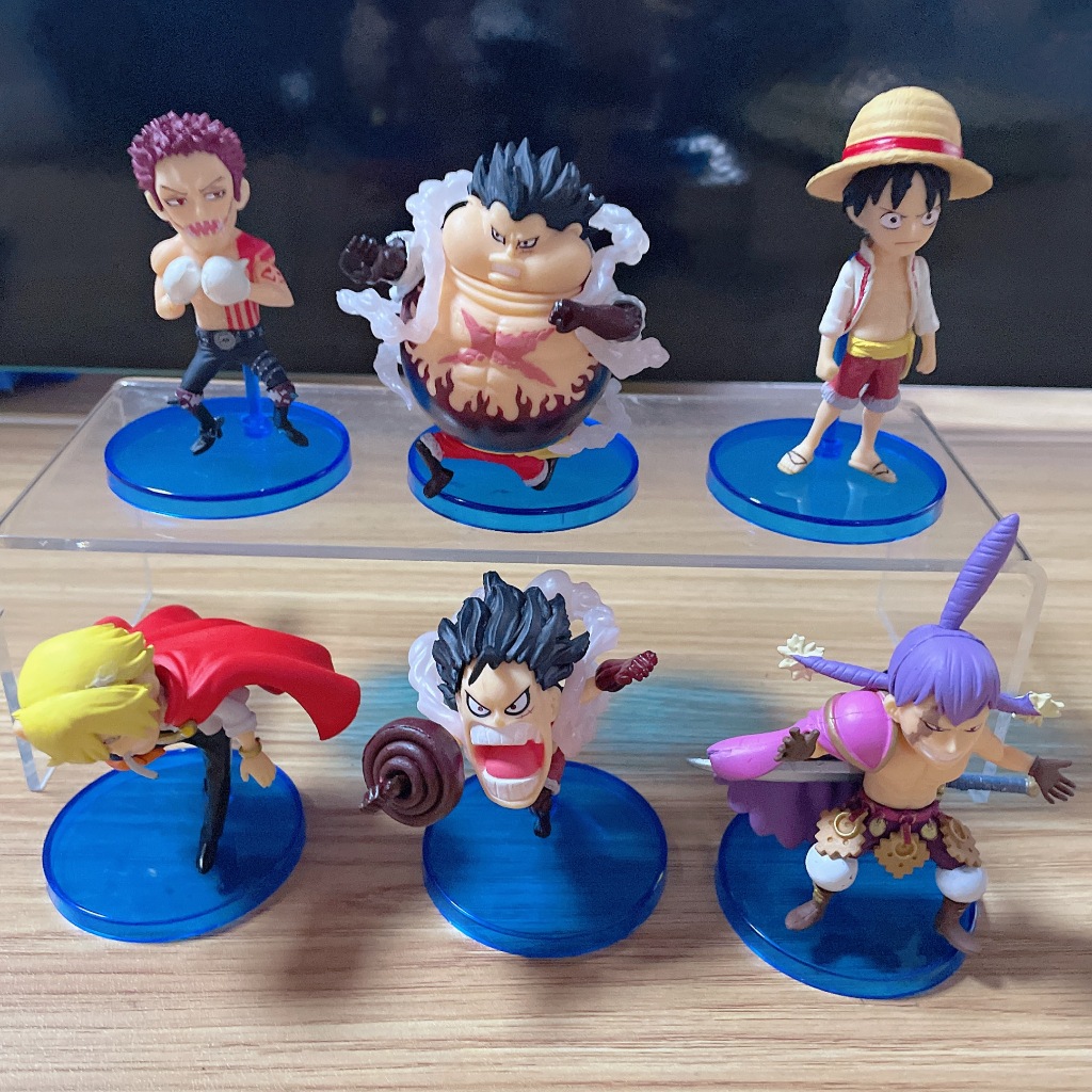 Set 6 Mô Hình Nhân Vật Phim Hoạt Hình one piece 6cm