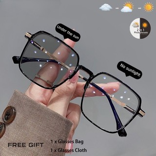 Màu Sắc Kính Cận Thị Màu Nâu Lạnh Gọng Lớn Siêu Nhẹ Thời Trang Cho Nữ 2055B
