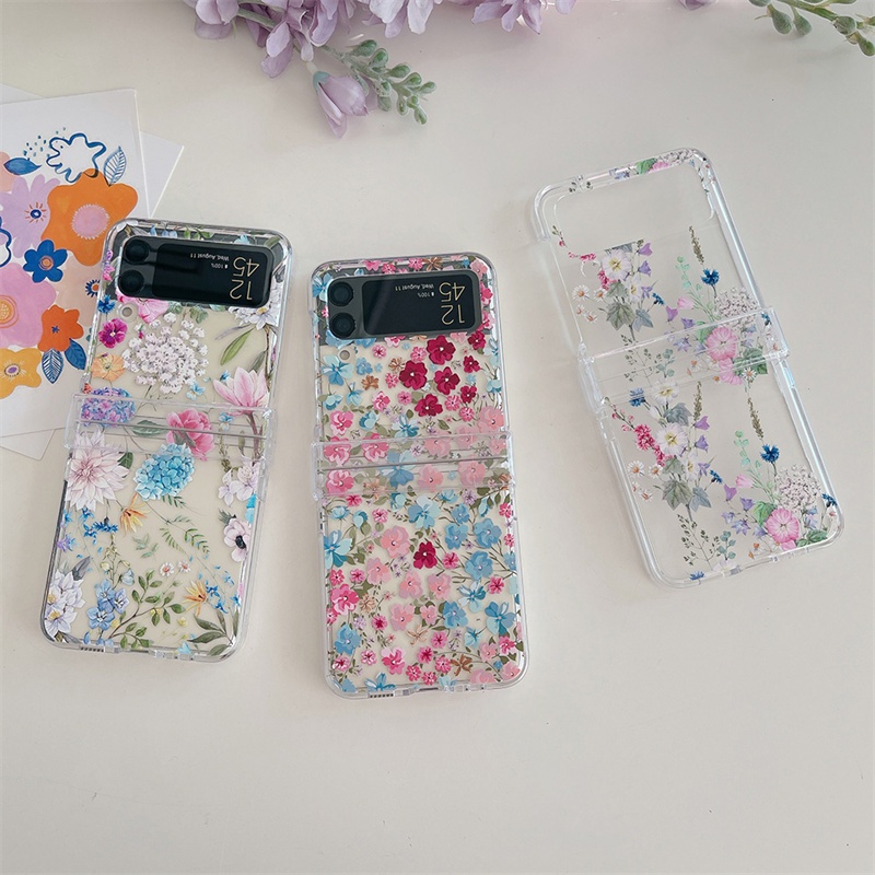 Ốp Điện Thoại Nhựa PC Cứng Chống Sốc 3 Trong 1 Hình Mặt Trăng Dễ Thương Cho Samsung Galaxy Z Flip 4 Z Flip 3 Z Flip 4 Z Flip 3