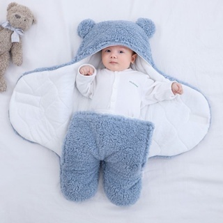 Beibeiyin Túi Ngủ Lông Cừu Dày Dặn Ấm Áp Mùa Thu Đông Cho Bé Sơ Sinh
