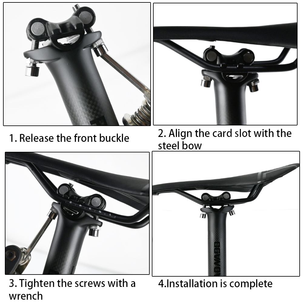 Thanh Gắn Yên Xe Đạp Leo Núi Sợi Carbon Siêu Nhẹ 27.2/30.8/31.6*350/400mm