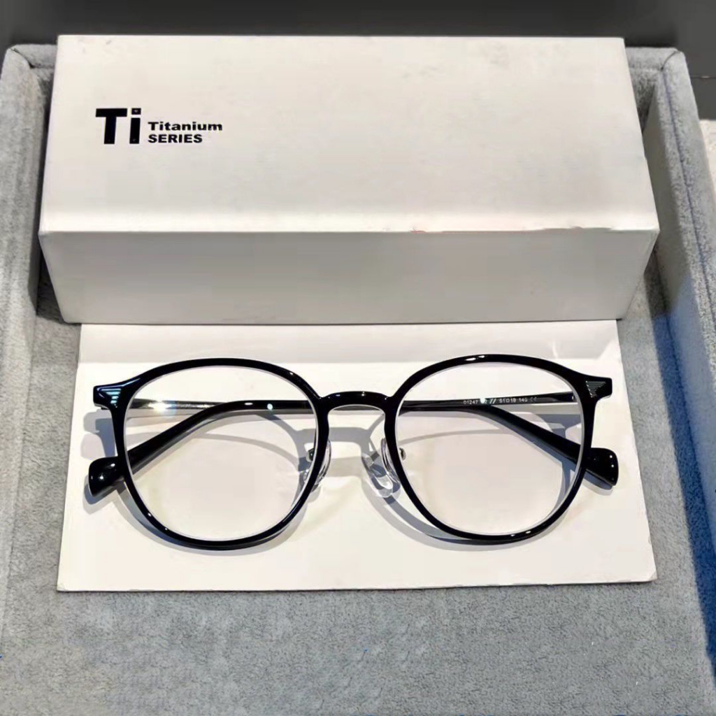 Mắt kính cận thị kính cận có độ sẵn -0.50 ~ - 6.00 độ kính cận nam nữ Thấu kính có thể cắt được Gọng kính phẳng chống ánh sáng xanh phong cách hàn quốc dành cho học sinh 1104