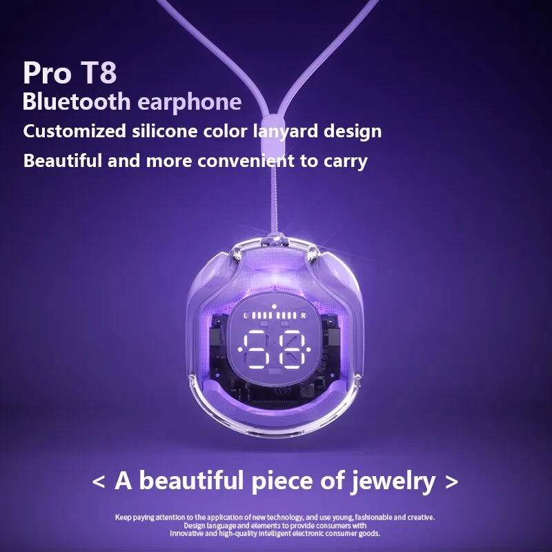 Tai Nghe Nhét Tai t8 pro bluetooth 5.3 tws Chống Ồn bass Trầm Có mic