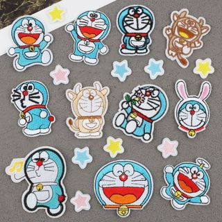 Sticker Ủi Thêu Hình doraemon Dễ Thương