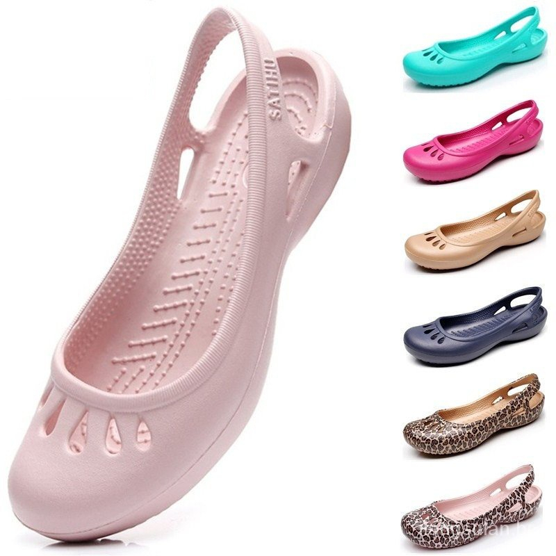 Xăng đan Nhựa Xỏ Ngón Đế Bằng Thời Trang Đi Biển Cho Học Sinh