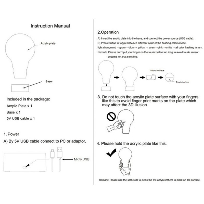 Mobius Đèn led Dây 3d 7 Màu gradient Kèm Phụ Kiện
