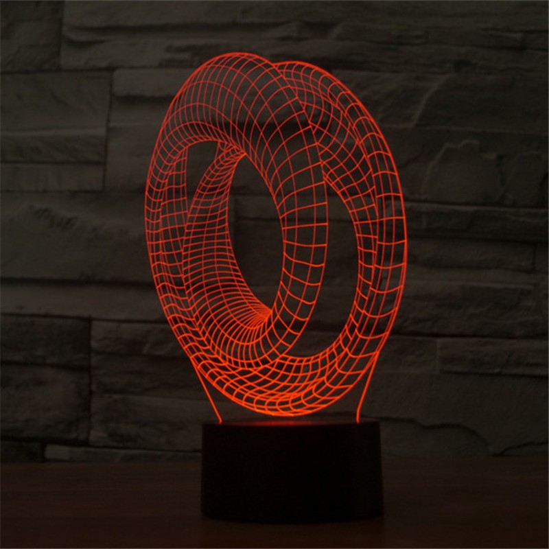 Mobius Đèn led Dây 3d 7 Màu gradient Kèm Phụ Kiện