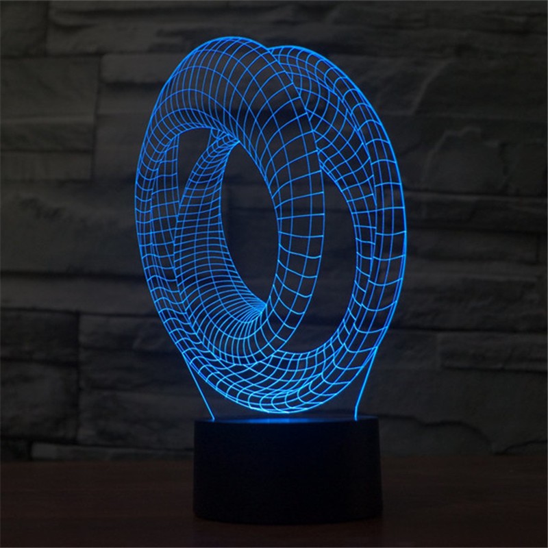 Mobius Đèn led Dây 3d 7 Màu gradient Kèm Phụ Kiện