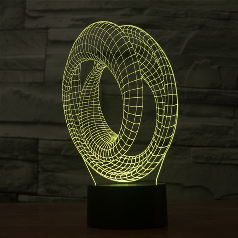 Mobius Đèn led Dây 3d 7 Màu gradient Kèm Phụ Kiện