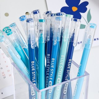 Languo set 81 Bút gel morandi sea Muối Biển Màu Xanh Dương