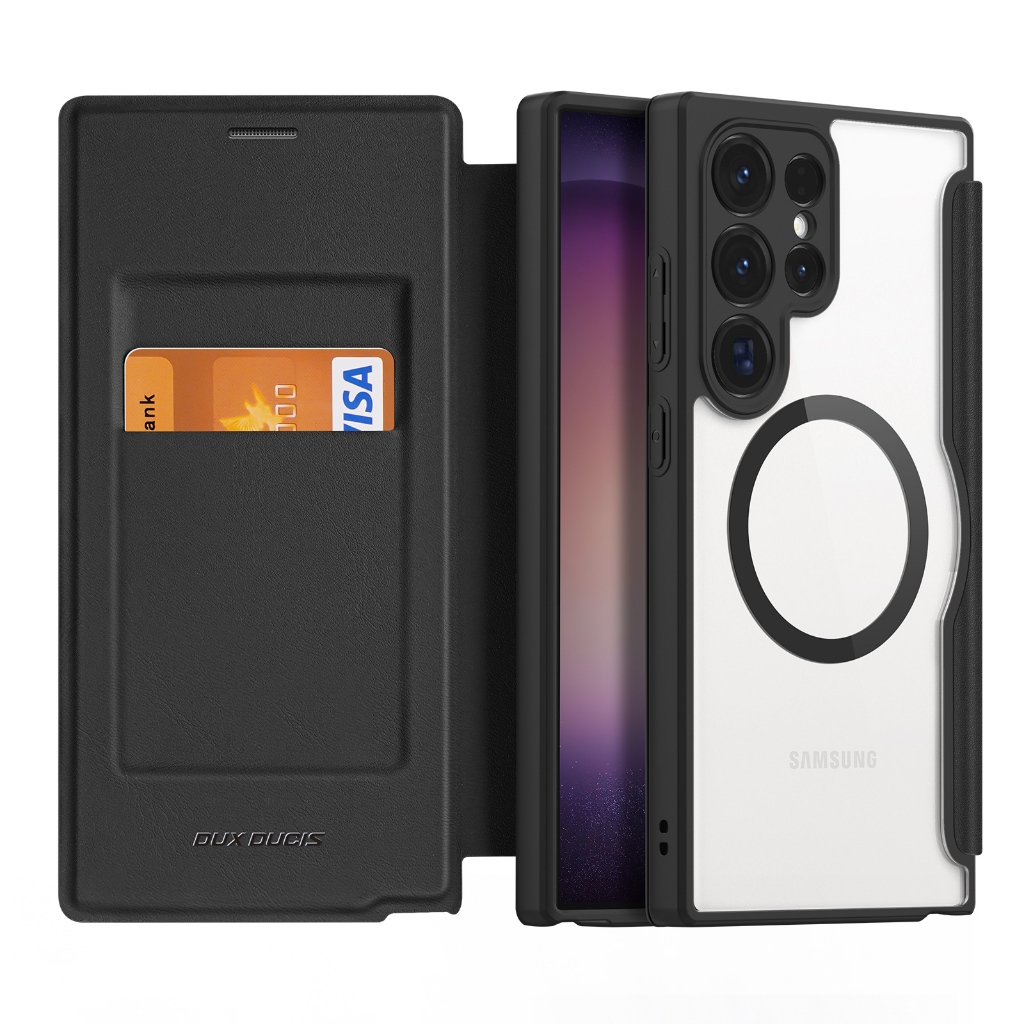 Bao Da Điện Thoại Nắp Lật Kiêm Ví Không Dây Cho samsung galaxy s24 / s24plus / s24ultra s24ultra 2023
