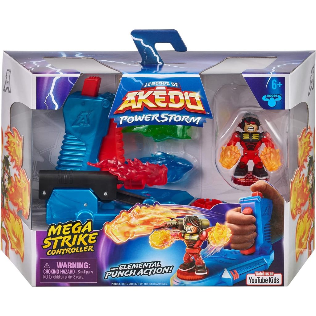 Legends of Akedo Powerstorm Mega Strike Controller with Elemental Punch Action |Turbo Chux Action Figure Legends of akedo powerstorm mega Điều Khiển Với Hành Động Đục Lỗ Tinh Tế |Mô Hình Nhân Vật turbo chux action Độc Đáo