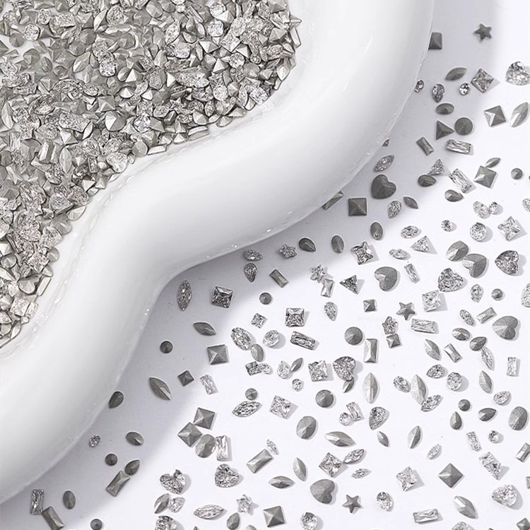 Bộ 50 Hạt Đá Pha Lê mini Nhiều Màu Dùng Trang Trí Móng Tay diy Mới