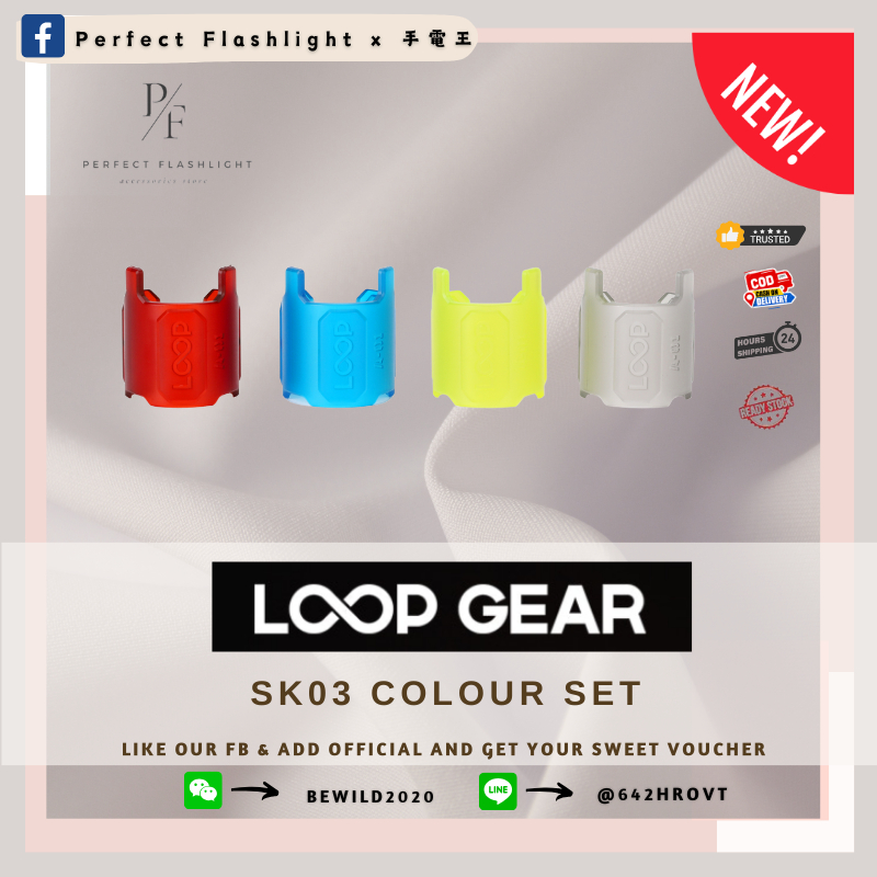 Đèn pin hoàn hảo LOOP Sk03 Vỏ màu