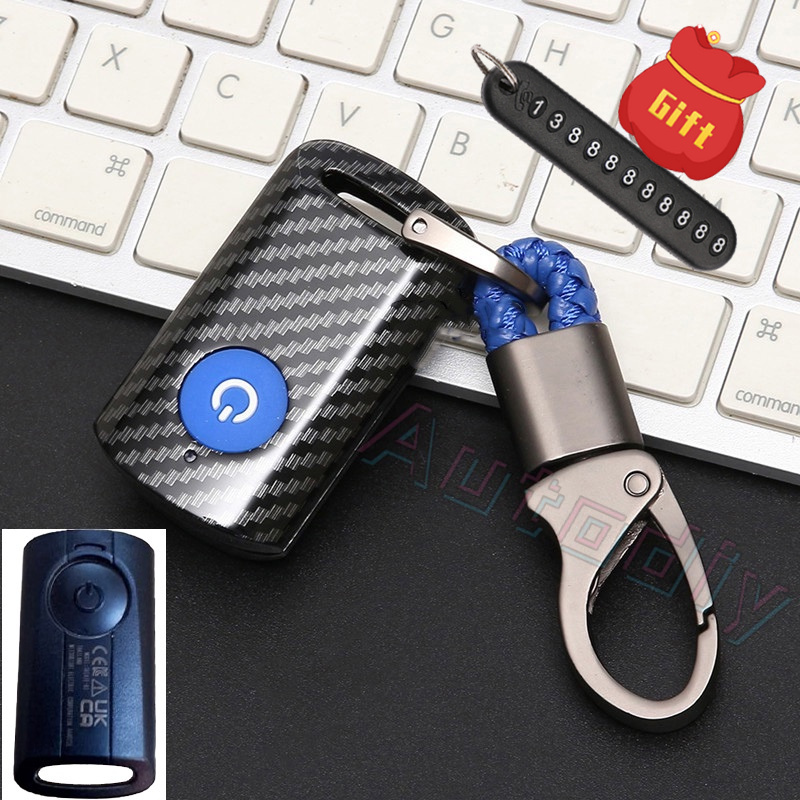 Vỏ Silicon Họa Tiết Sợi Carbon Bọc Chìa Khóa Điều Khiển Từ Xa Cho Yamaha XMAX AEROX NVX NMAX Y16ZR NVX155 XMAX300 AEROX QBIX Sniper 2021