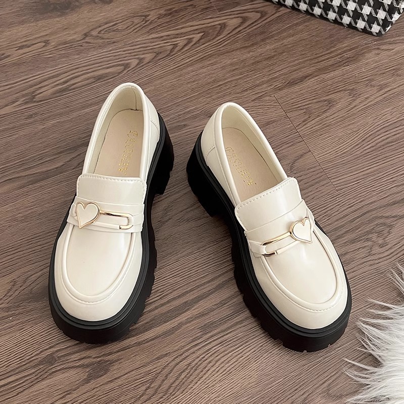 FEIJIANU  Dép Nữ giày búp bê nữ Giày Mary Jane Lolita đế cao 5cm Giày Cho Nữ Thời trang Cổ điển FLF23C02DV 49Z231204