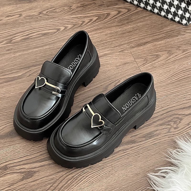 FEIJIANU  Dép Nữ giày búp bê nữ Giày Mary Jane Lolita đế cao 5cm Giày Cho Nữ Thời trang Cổ điển FLF23C02DV 49Z231204