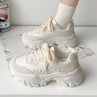 FEIJIANU  giày thể thao nữ giày sneaker nữ đáy dày  Trẻ trung Đế linh hoạt Đa năng Êm ái FYD23C02EO 49Z231204