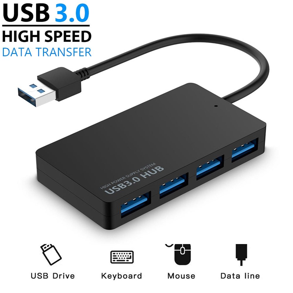 Hub Chia 4 Cổng usb 3.0 Tốc Độ Cao Cho Máy Tính