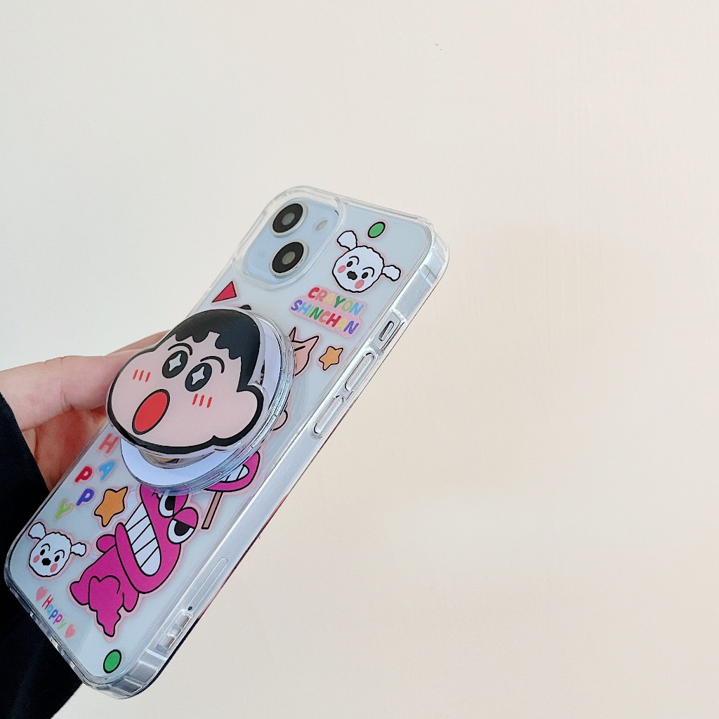 Ốp Điện Thoại Họa Tiết Cậu Bé Bút Chì Cho iphone 15 11 12 13 14 pro max