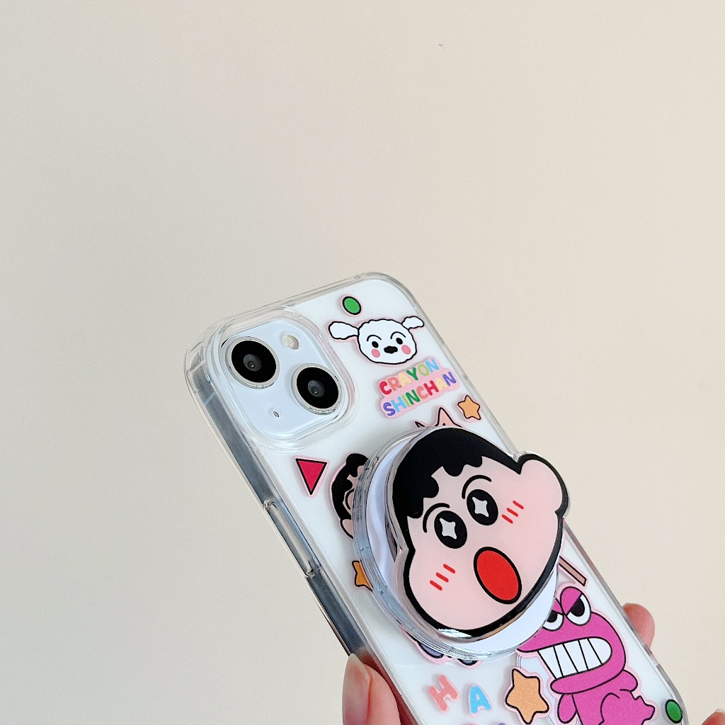 Ốp Điện Thoại Họa Tiết Cậu Bé Bút Chì Cho iphone 15 11 12 13 14 pro max