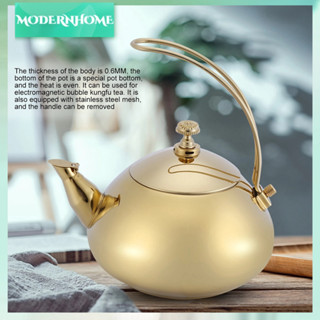 ModernHome Ấm trà bằng thép không gỉ 1.5L cổ điển đun nước làm nóng nhanh Nồi sôi