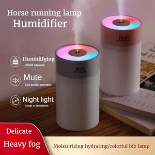 Máy Khuếch Tán Tinh Dầu Phòng Ngủ H20 Máy Tạo Độ Làm ẩm Không Khí Trong Phòng Ngủ Máy Xông Tinh Dầu Máy Phun Sương Mini Đèn LED Xoay Vòng Nhiều Màu Sắc Xoay Vòng