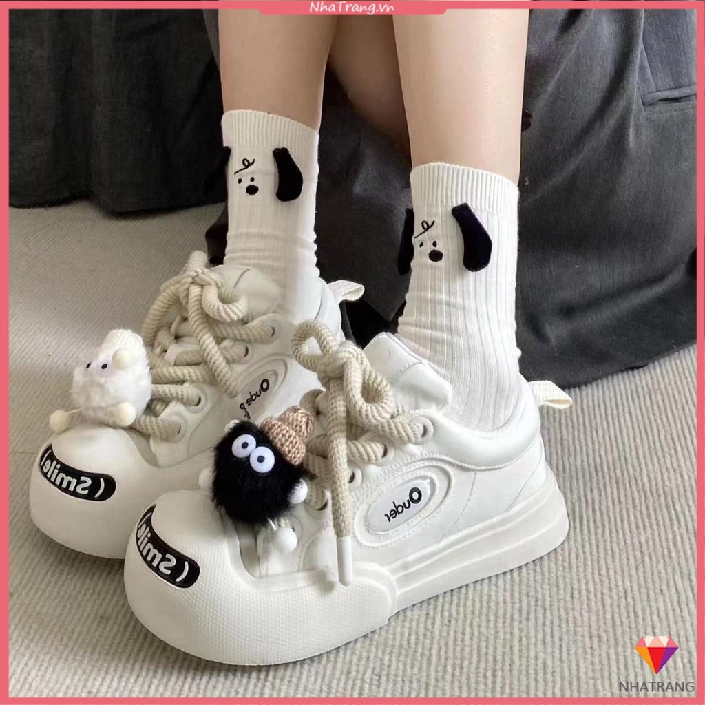 Dễ Thương Giày Sneaker Đế Dày Thời Trang Mùa Hè Cho Nữ
