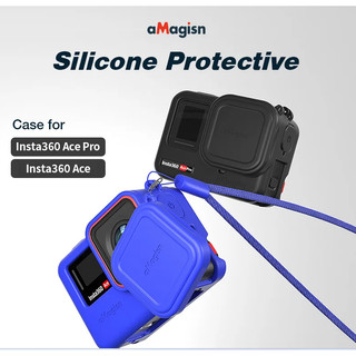 Amagicsn Cho Insta360 Ace Pro Silicone Case Ace Action Camera Case Phụ Kiện Bảo Vệ