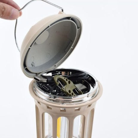 Comfortstyle Đèn Lồng Cắm Trại COB Retro ABS Sắt Mạ Chrome Di Động Cho Câu Cá Ngoài Trời cxmin05.vn