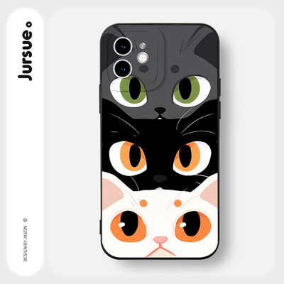 Ốp lưng JURSUE mềm độc lạ dễ thương đẹp ngộ nghĩnh Cho iPhone 17 16 15 14 13 12 11 Pro Max SE 2020 X XR XS ip 8 7 Plus HFAB75