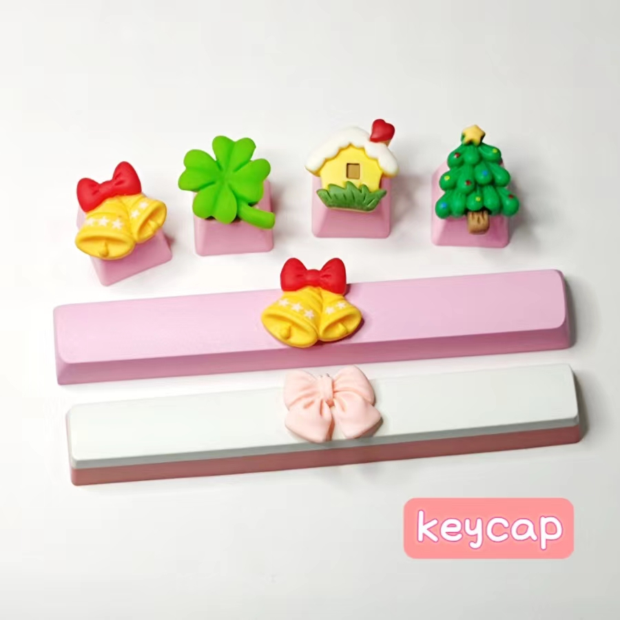 Vỏ Bọc Bàn Phím Cơ handmade Họa Tiết Giáng Sinh Dễ Thương