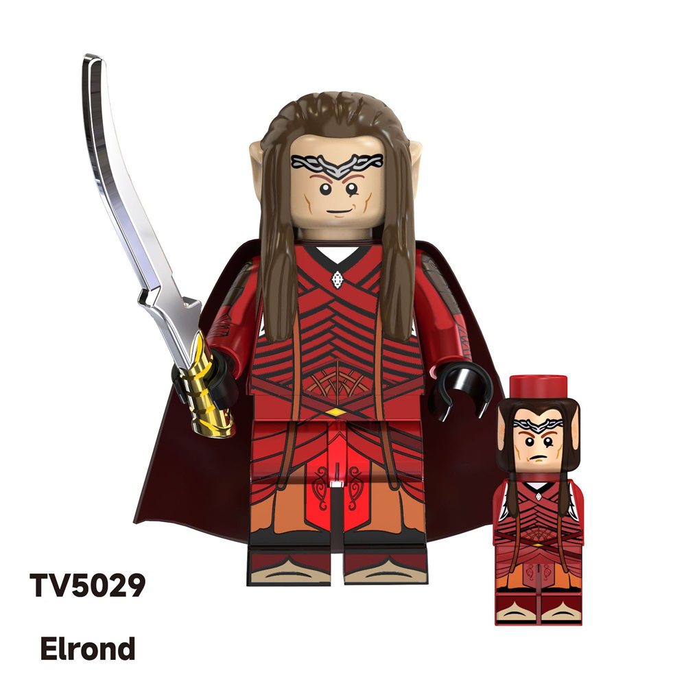 Khối Đồ Chơi Lắp Ráp Mô Hình Nhân Vật Elen Warriorarcher noldo elrond the lord of the rings tv6404