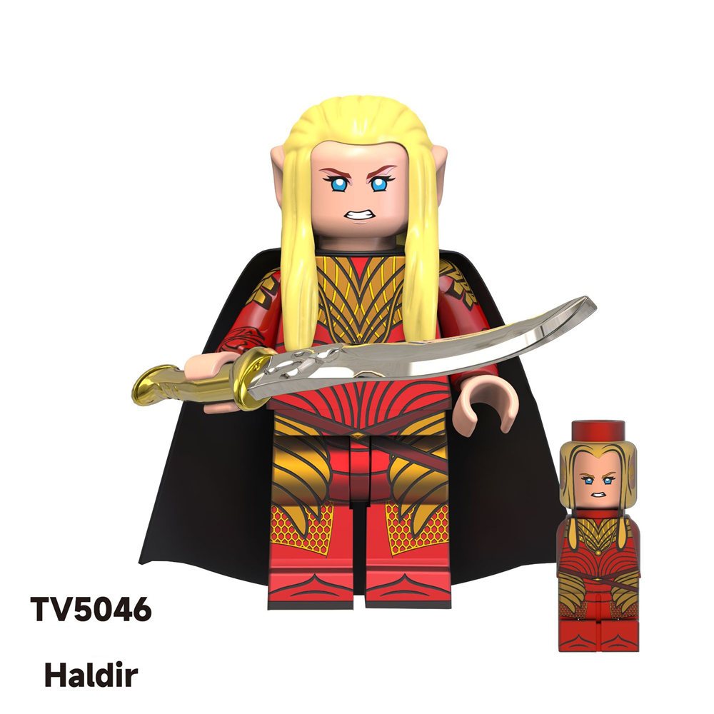 Khối Đồ Chơi Lắp Ráp Mô Hình Nhân Vật Elen Warriorarcher noldo elrond the lord of the rings tv6404