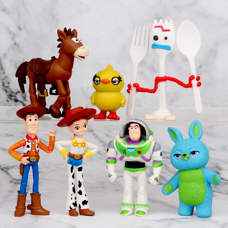 Set 7 Mô Hình Nhân Vật Trong Phim toy story 4