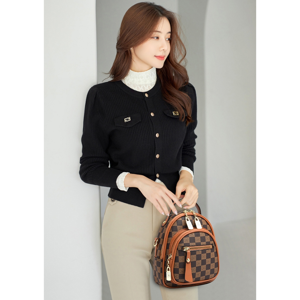 Ba Lô mini Nhẹ Nhàng Đơn Giản Sang Trọng Cao Cấp Thoải Mái Đa Năng Cho Nữ