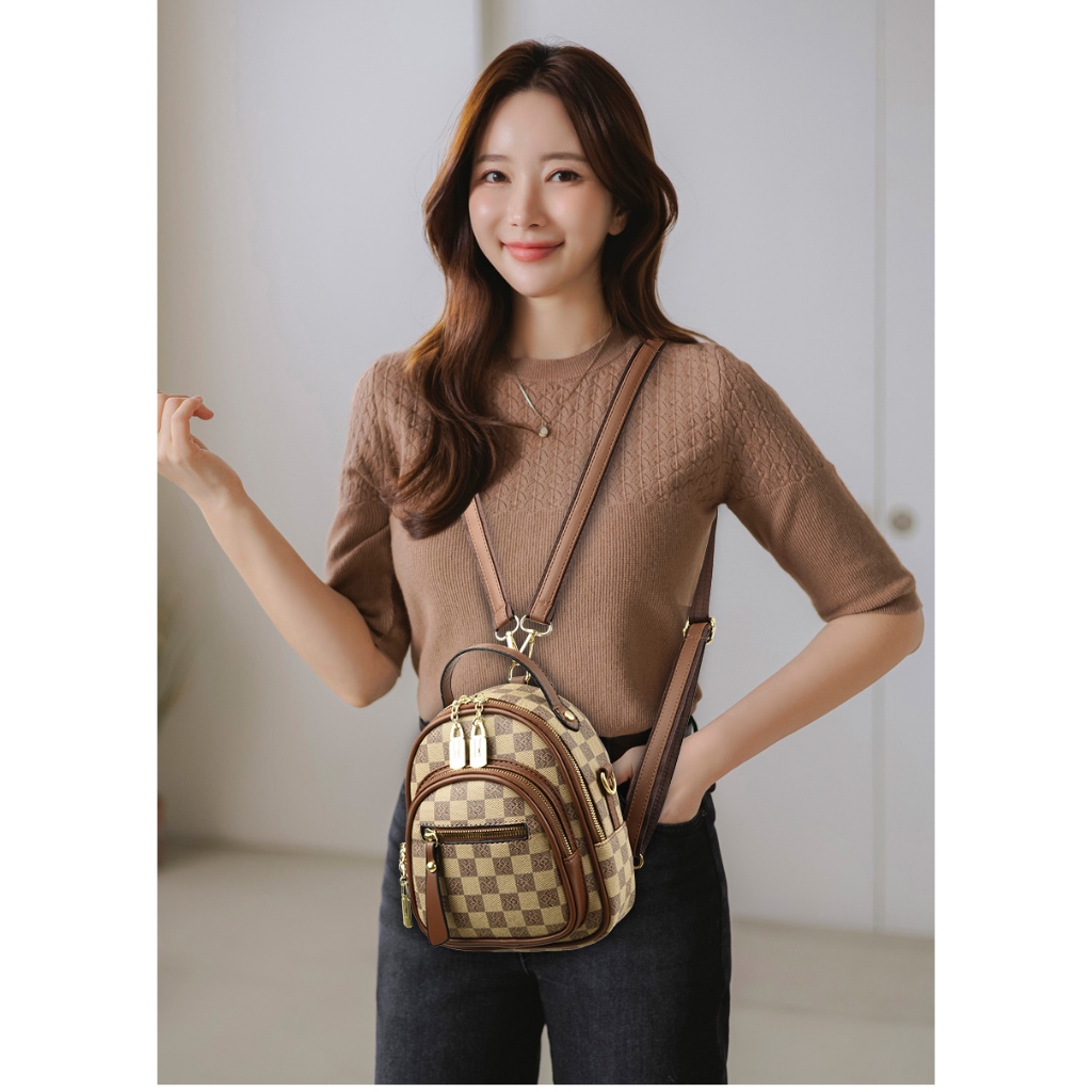 Ba Lô mini Nhẹ Nhàng Đơn Giản Sang Trọng Cao Cấp Thoải Mái Đa Năng Cho Nữ