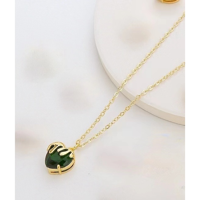 Mới Vòng cổ Thép Titan Không Gỉ Mặt Hình Trái Tim Thời Trang Cho Nữ