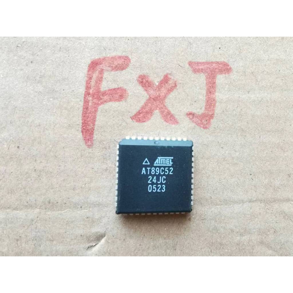 Bộ vi điều khiển AT89C52 At89c52-24jc PLCC-44 pxa6