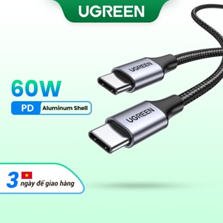 Dây cáp sạc Ugreen USB Type C thích hợp cho Samsung Xiaomi Air Macbook iPad Pro 12.9 2020/ 2018/ 2017 
