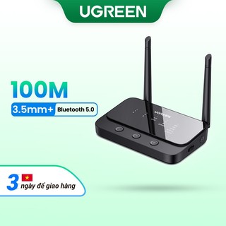 Ugreen Tai Nghe bluetooth 5.0 3 Trong 1TM Bộ Chuyển Đổi Âm Thanh hd rx / tx 100m