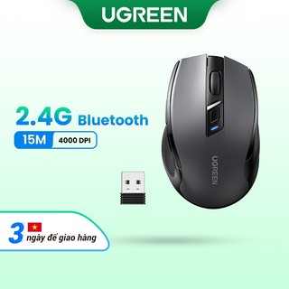 Chuột không dây UGREEN 6 nút bấm 5 cấp độ DPI 4000DPI 2.4G thích hợp cho máy tính / Mac / Linux / Laptop