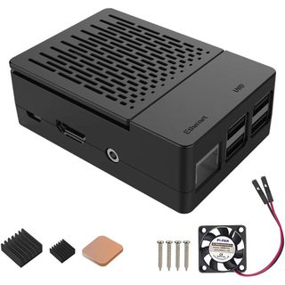 Ốp điện thoại 52pi có quạt làm mát và 3 quạt tản nhiệt cho raspberry pi 3 model b +