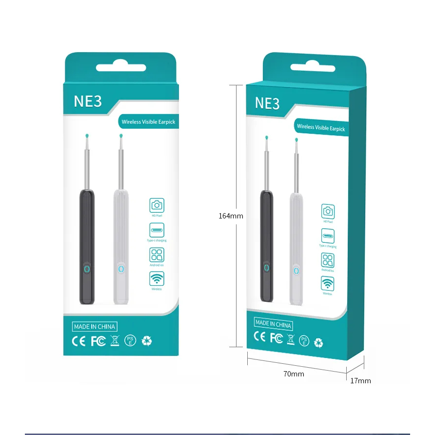 Bộ Dụng Cụ Nội Soi Ráy Tai Không Dây 3.7mm Có Camera