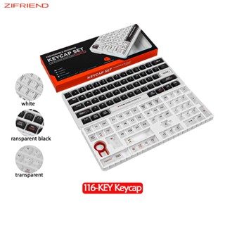 ZIFRIEND Keycap Tấm Lót Trong Suốt 116 Phím mda Tiện Dụng Cho Bàn Phím Cơ diy