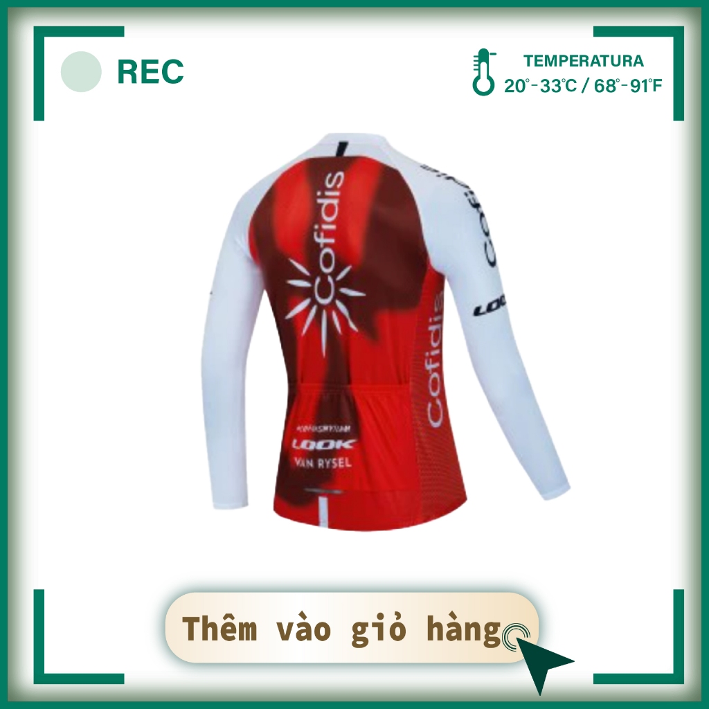 Áo thun COFIDIS ngắn tay thoáng khí hợp thời trang cho nam khi đi xe đạp leo núi Bộ đồ thể thao dài tay Bộ đồ leo núi chuyên nghiệp dành cho đội xe