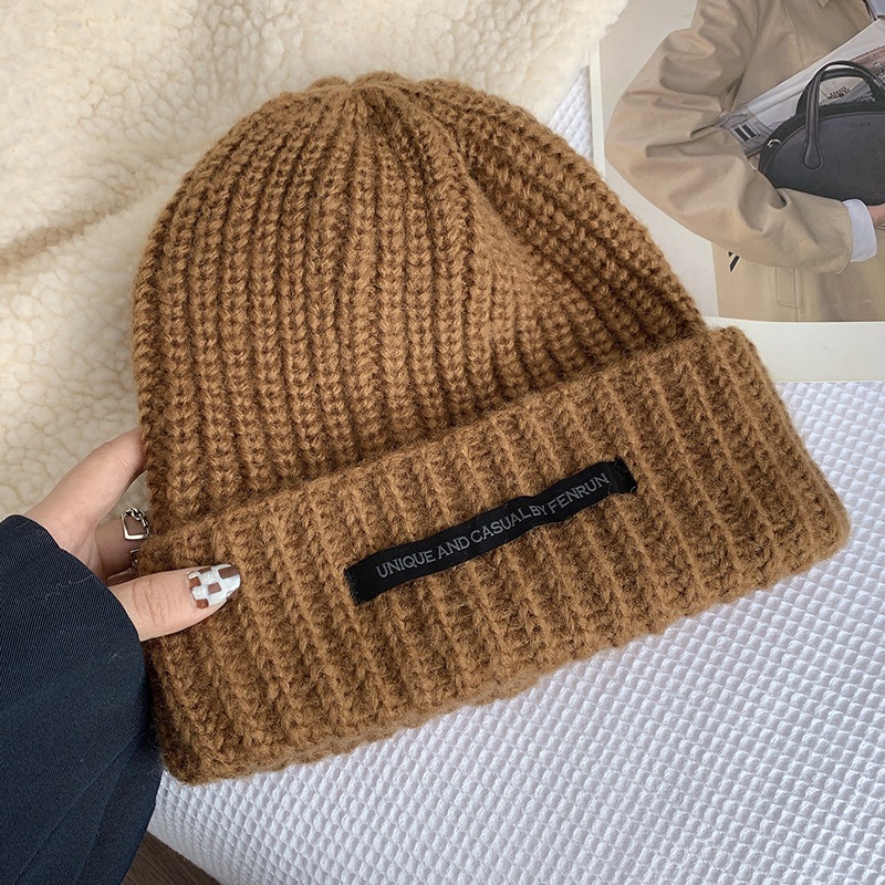 Mũ beanie Dệt Kim Thời Trang Mùa Thu Đông Hàn Quốc Dành Cho Nữ Và Nam