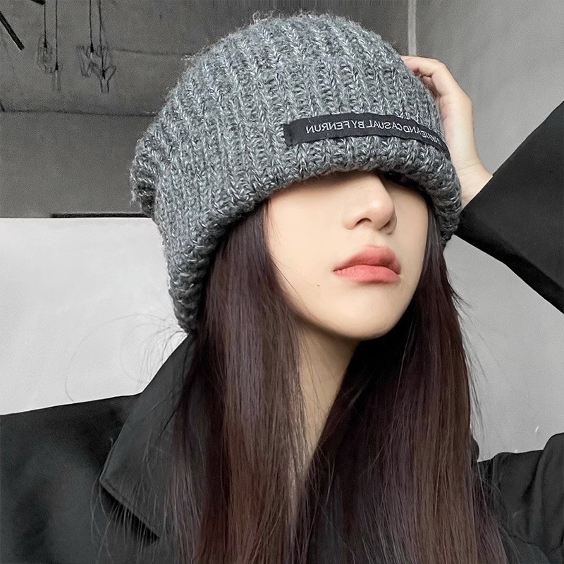 Mũ beanie Dệt Kim Thời Trang Mùa Thu Đông Hàn Quốc Dành Cho Nữ Và Nam
