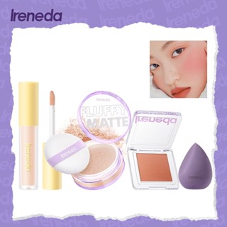 Bộ Trang Điểm 4 Món Gồm Phấn Phủ + Phấn Má Hồng + Mút Trang Điểm Lâu Trôi Che Khuyết Điểm Kiềm Dầu