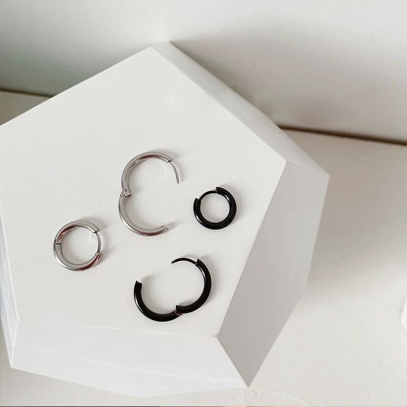 Khuyên tai MAYEBE LAVEND Bông tai thép phong cách Hàn Quốc thời trang đơn giản